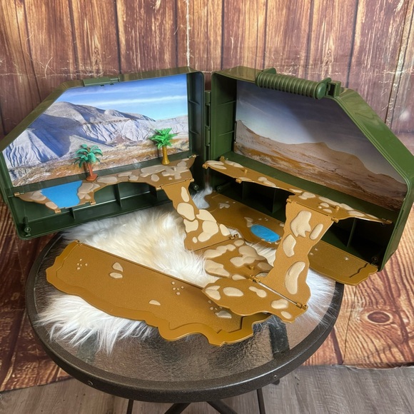 Micro Kingdom Green Dinosaur Carry Storage Case Toys Playcase - Picture 11 of 14